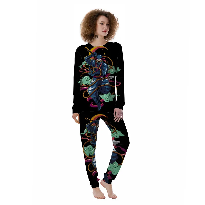 Warrior Ninja Print Women's Pajamas