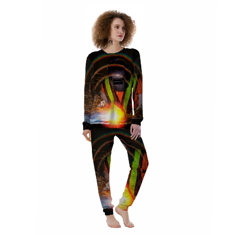 Welder Industrial Print Women's Pajamas