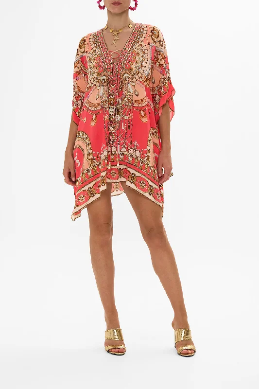 SHORT LACE UP KAFTAN SHELL GAMES