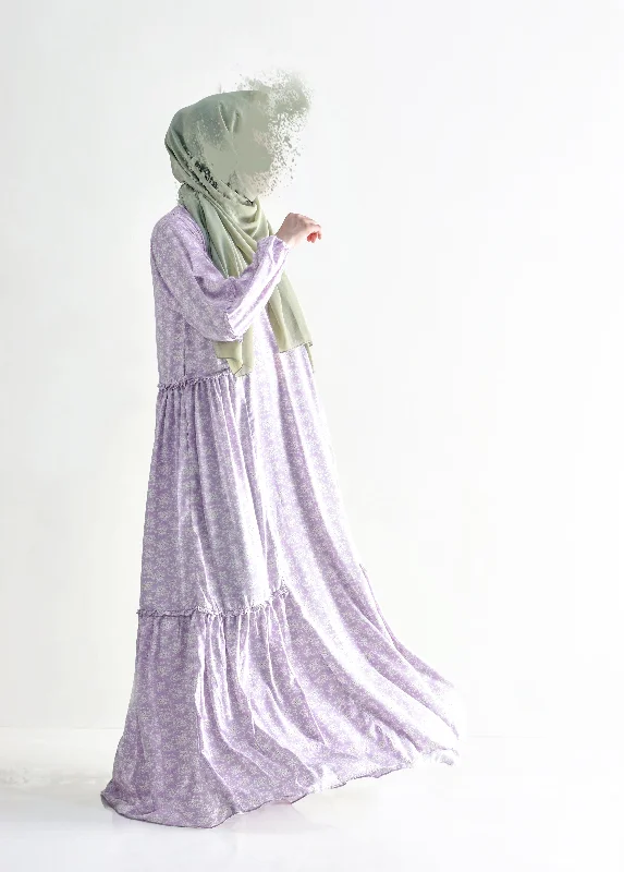 Stella Modest Dress - Lilac