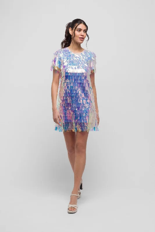 Kimal Mini Sequin Tunic Dress. Dazzling & Versatile.