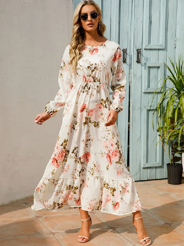 Boho Beach Floral Casual Long Dresses