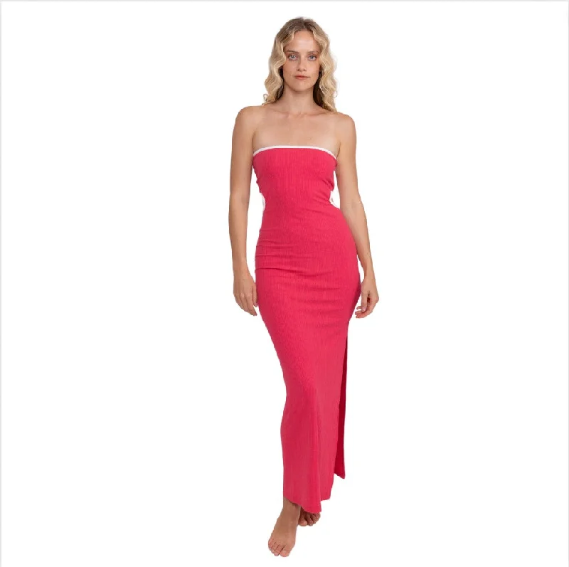 Rusty Amara Reversible Maxi Dress - Magenta