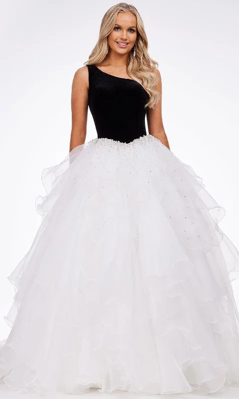 Ashley Lauren - 11165 Jeweled Organza Ballgown