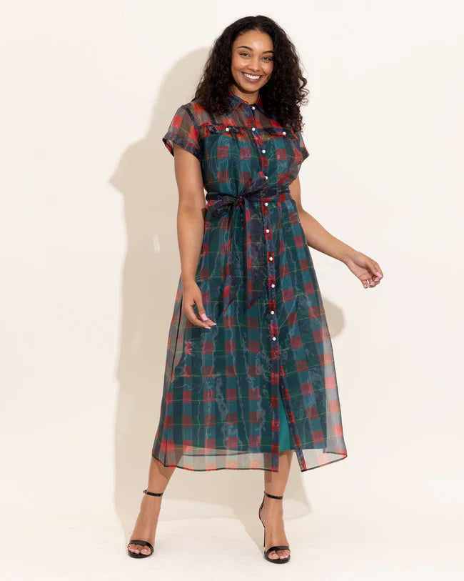 Rachel Dress (Holiday Plaid)