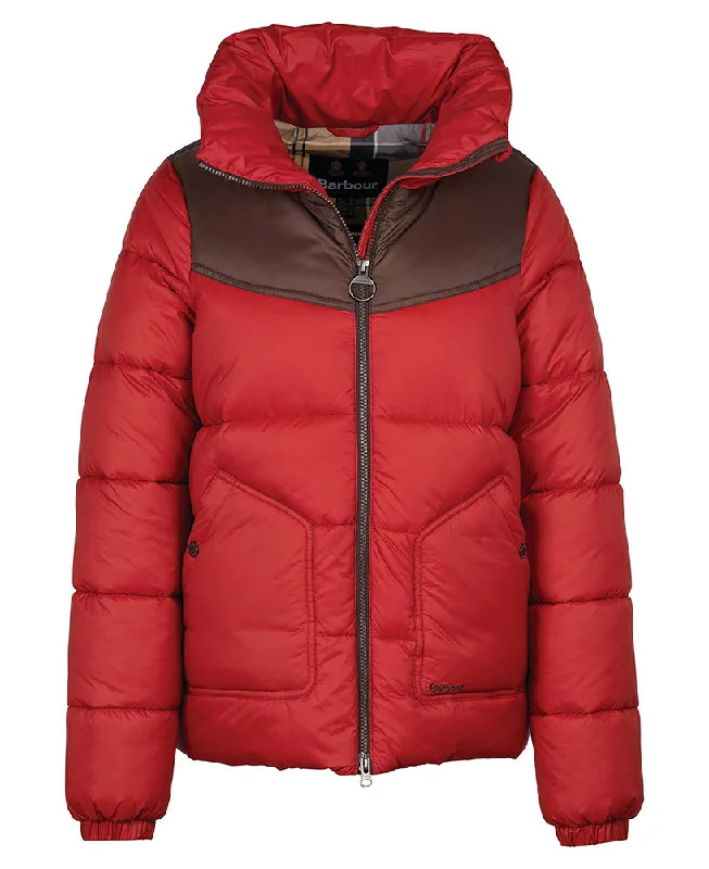 Belford Quilted Jacket - Dark Red/Mahogany Dress