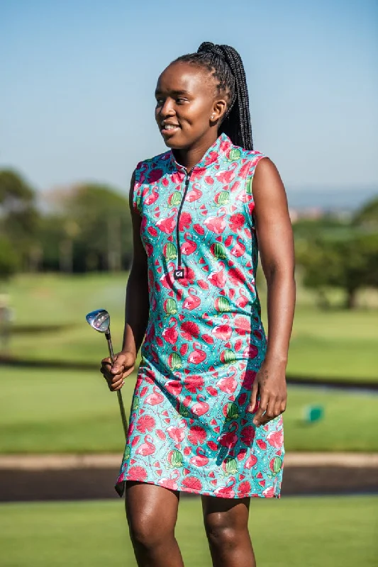 CA Funky Golf Dress | Tropical Flamingo