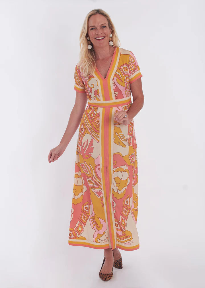 Leland Dress (Whirlwind Marigold)