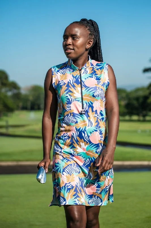 CA Funky Golf Dress | Zebra In The Wild