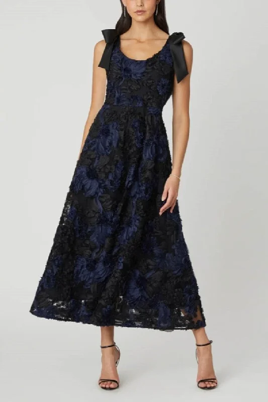 Shoshanna Dakota Dress Jet/Navy