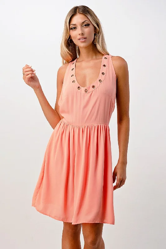 Eyelet Detail Cami Dress