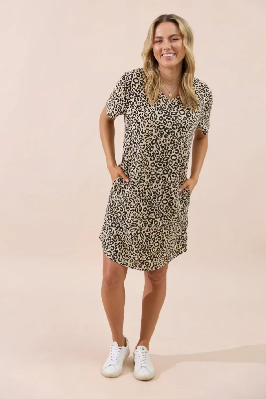 Getaway Dress - Leopard - Seconds