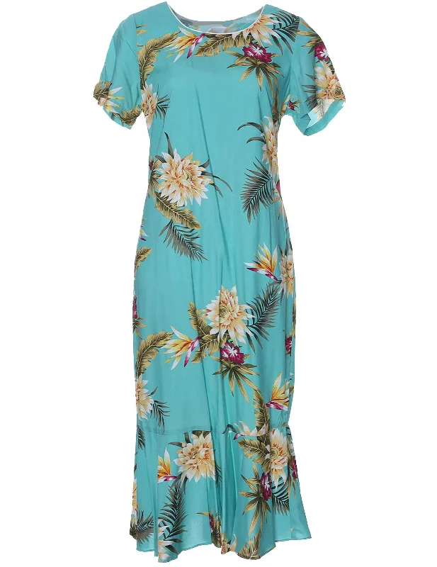 Island Ceres Hawaiian Dress with Sleeves