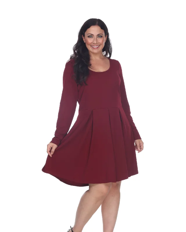 Jenara Dress | Burgundy