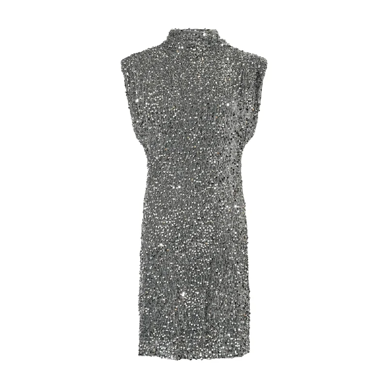 Kali Dress Asphalt Silver