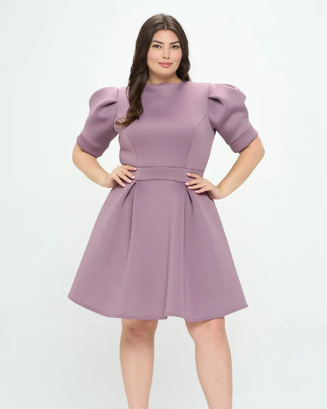 Lindsey Flare Dress | Dusty Plum