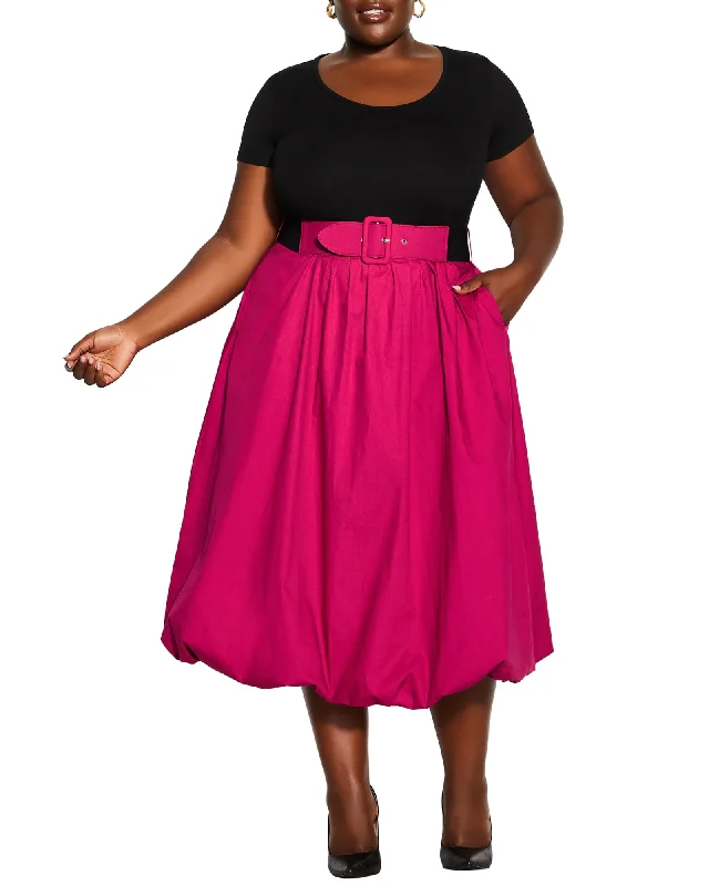 Manon Paris Days Dress | Black / Magenta