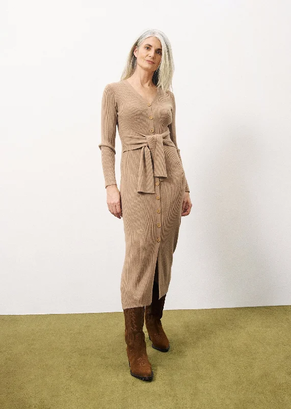 Margaux Camel Dress