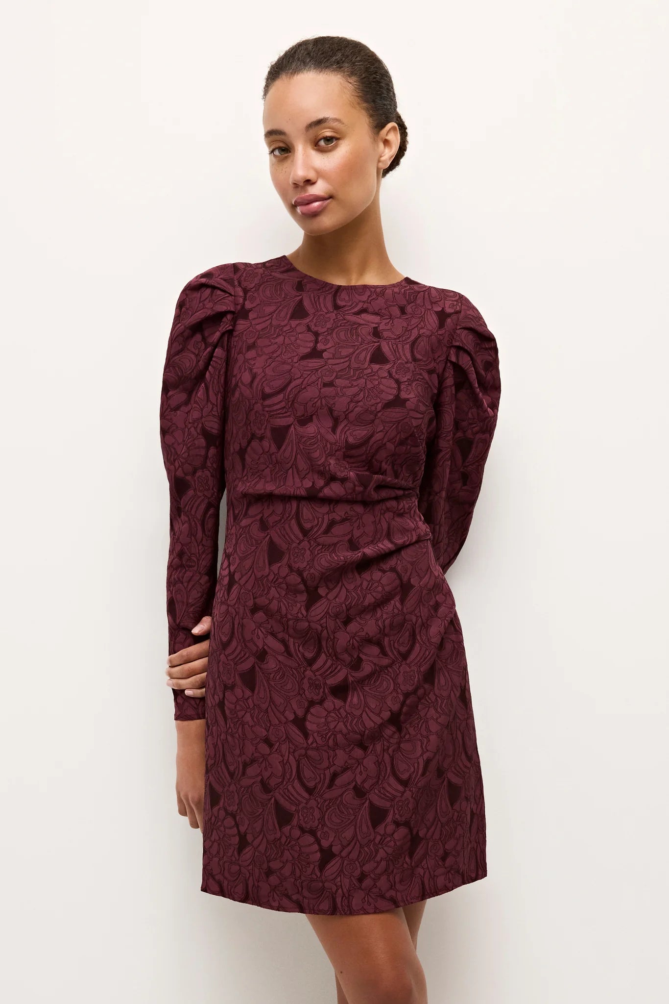 Livia Dress (Merlot)