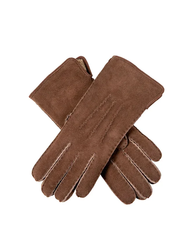 Nancy Sheepskin Gloves - Mahogany