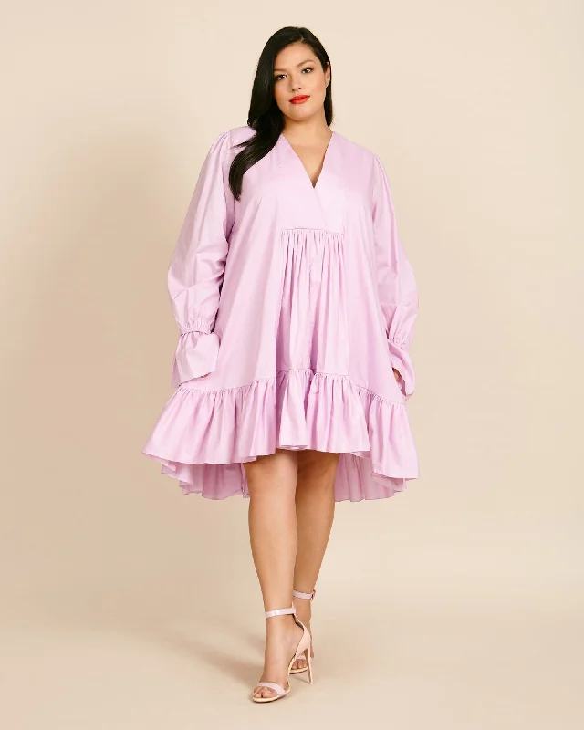 Poplin Thistle Dress | Lilac