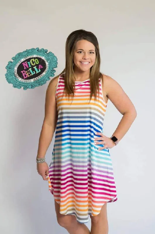 Rainbow Ombre Dress