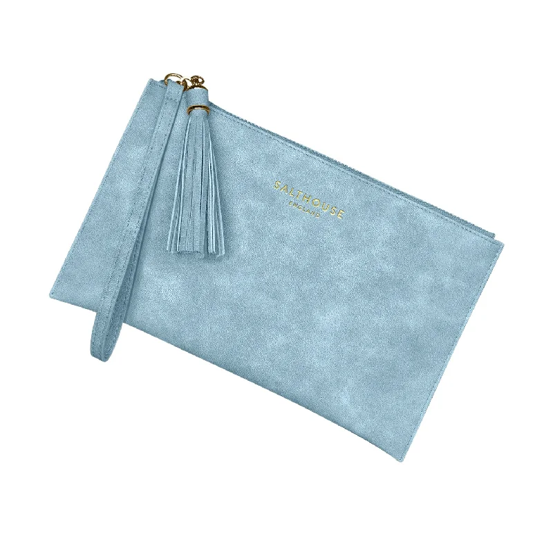 Serafina Clutch Bag - Sky Blue