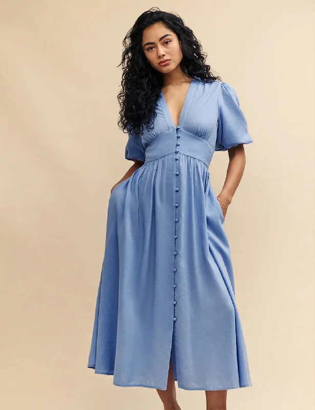 Starlight Midaxi Dress Blue