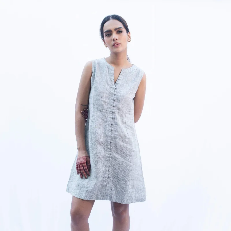 TULIKA White Linen Dress