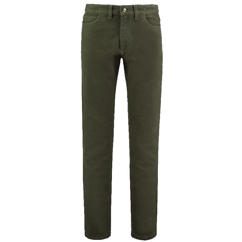 Wild Cotton Stonecutter Moleskin Jeans - Olive