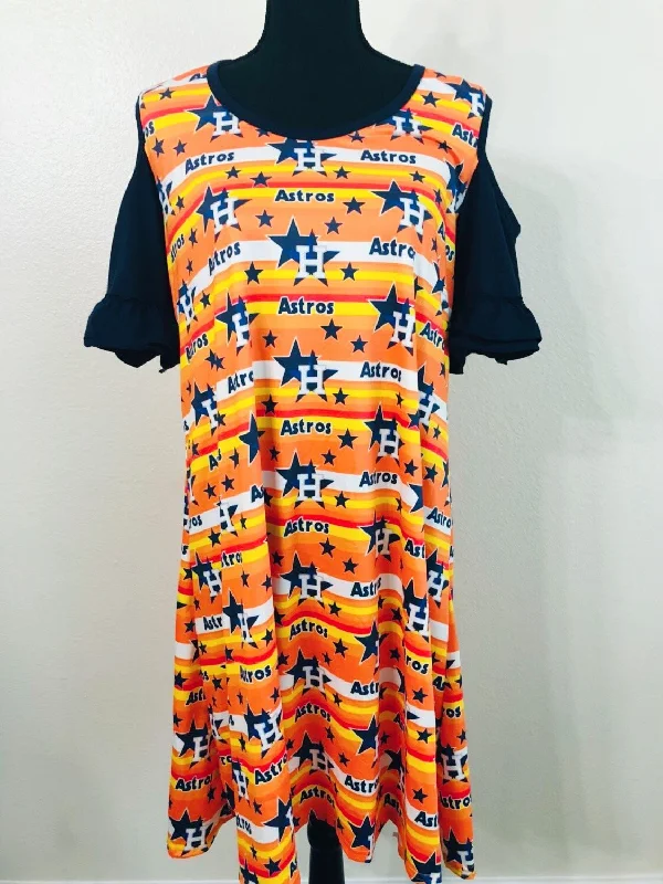 Women's Houston Astros Cold Shoulder Dress