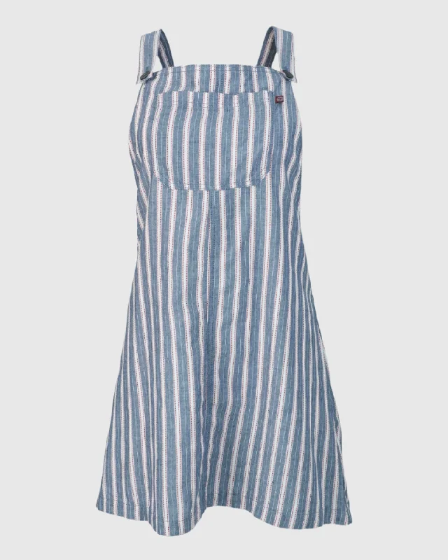 W's Striped Overall Dress