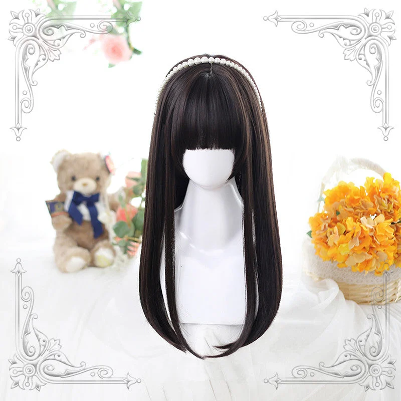 Lolita long straight wig YV42921