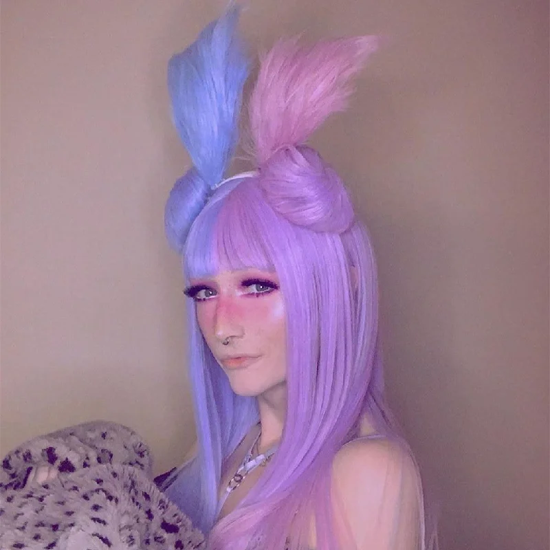 Review For Lolita Candy Color Long Roll Wig Yv42342