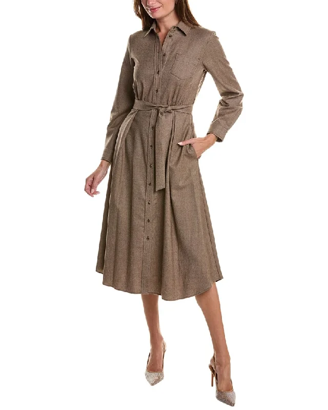 Weekend Max Mara Auronzo Wool-Blend Shirtdress